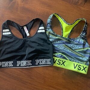 Black and Neon Sports Bras